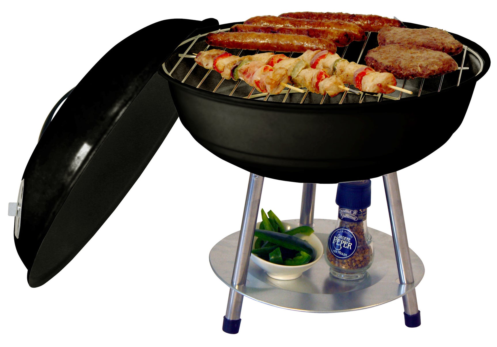 Garden Grill tafelmodel Barbecue 35cm zwart
