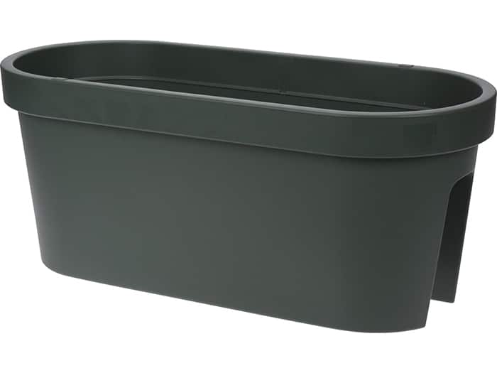 Balkonbak 59x25x25cm antraciet