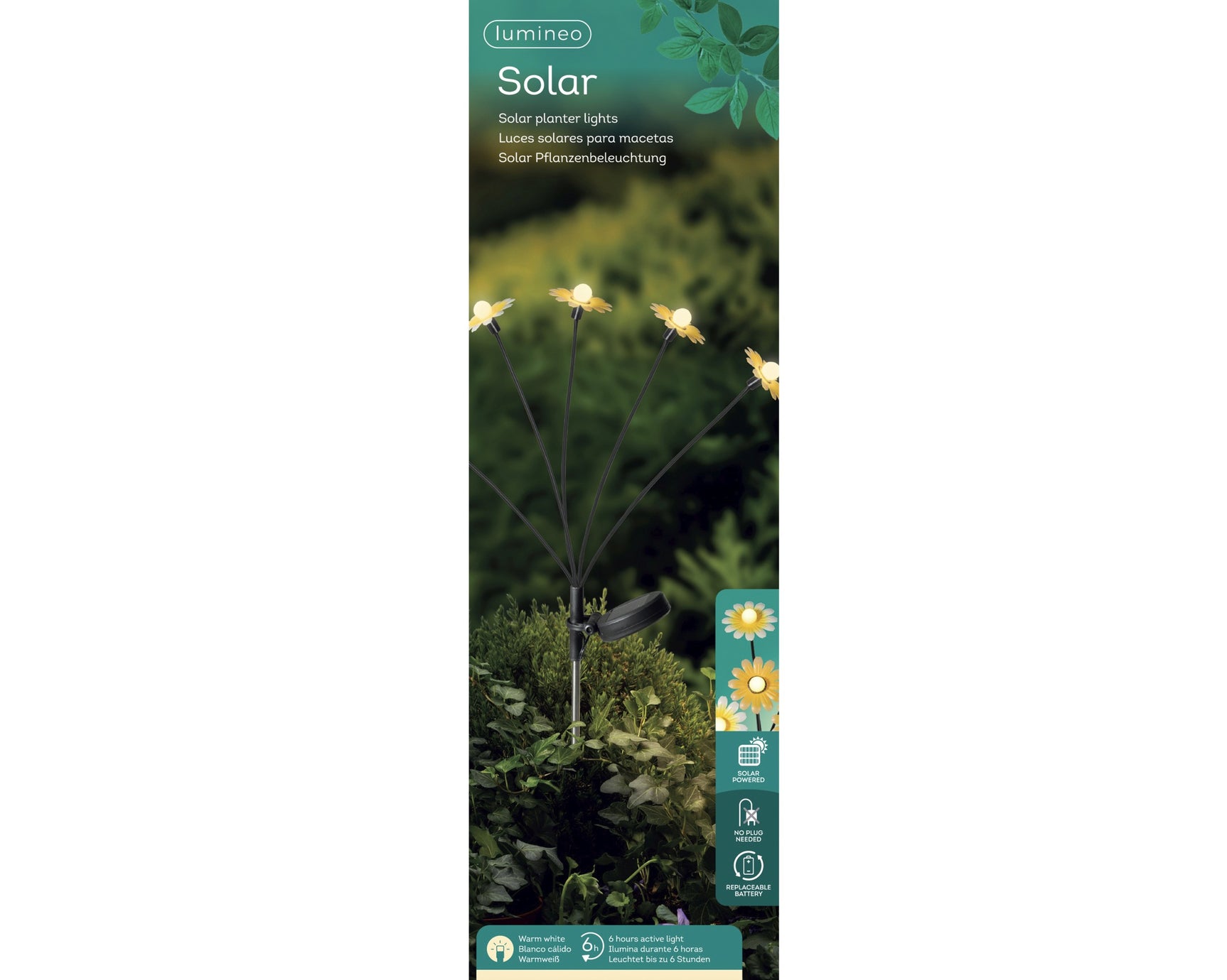 Solar zonnebloem metaal steady