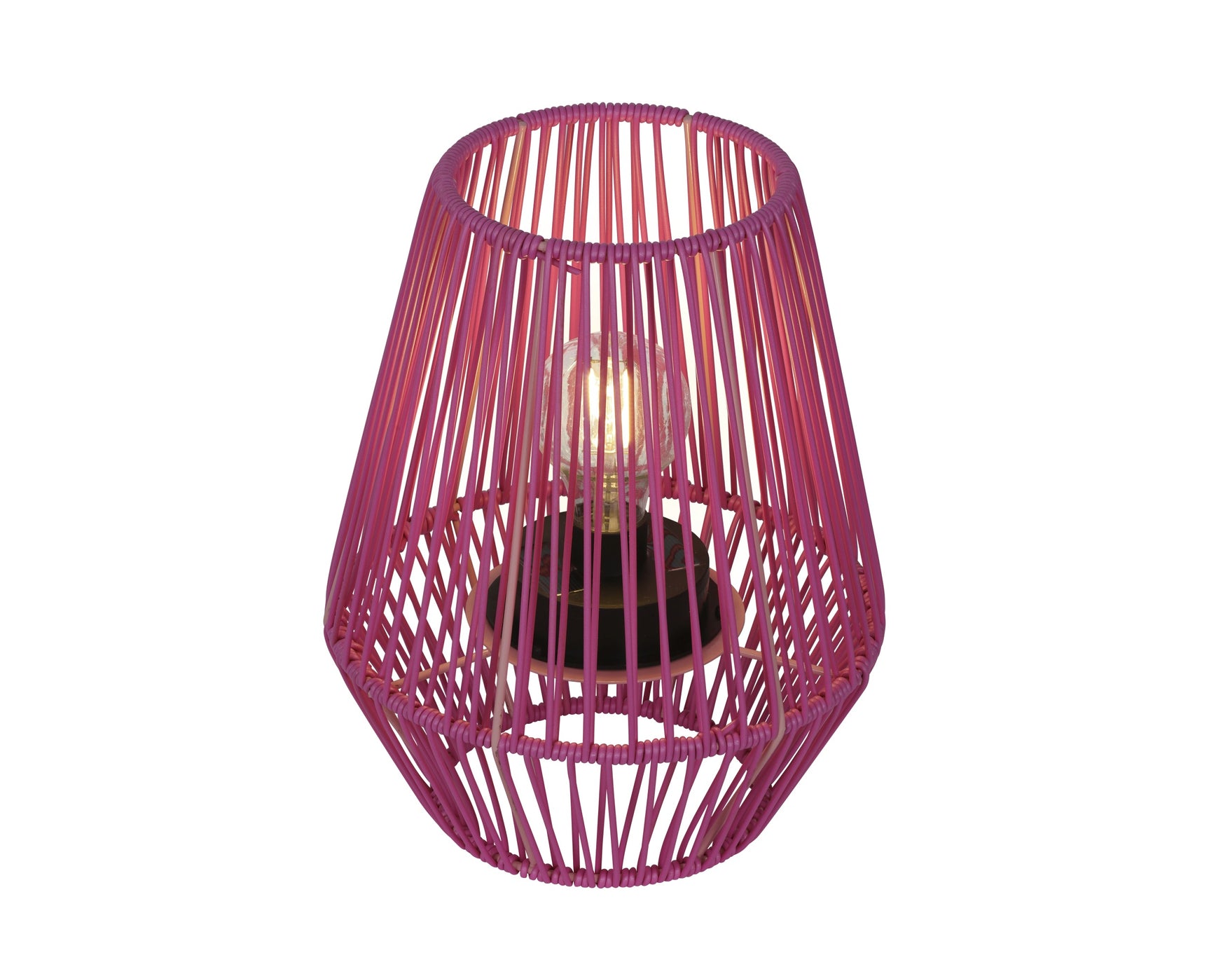 Solar lantaarn wicker steady