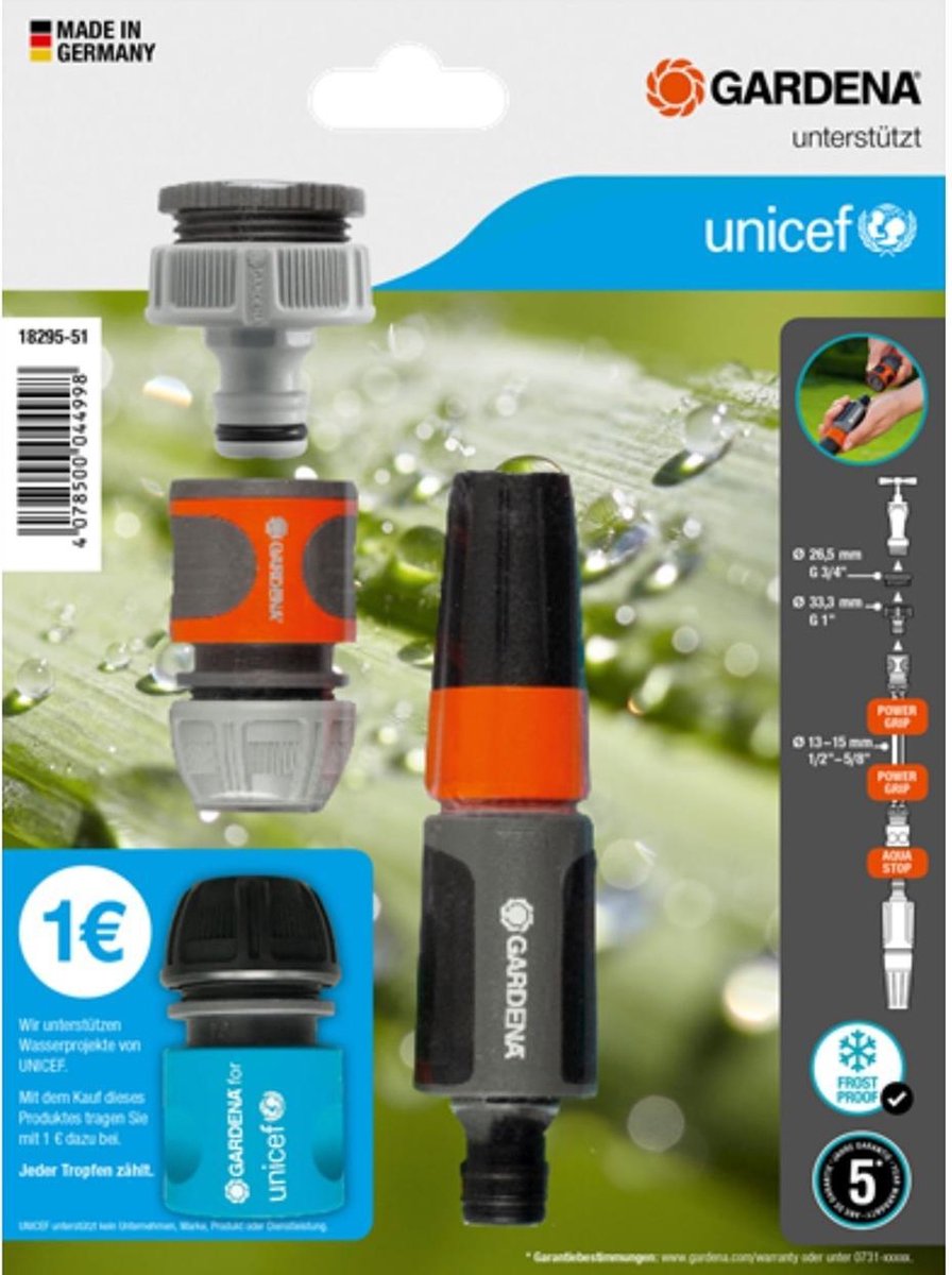 Gardena - Startset tuinspuit Unicef E50