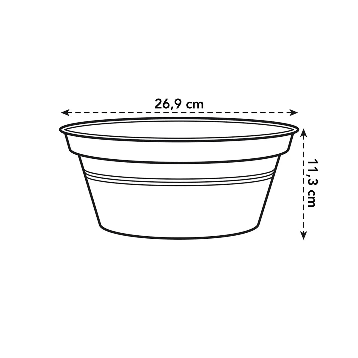 Elho - Green Basics Schaal Terra 27Cm