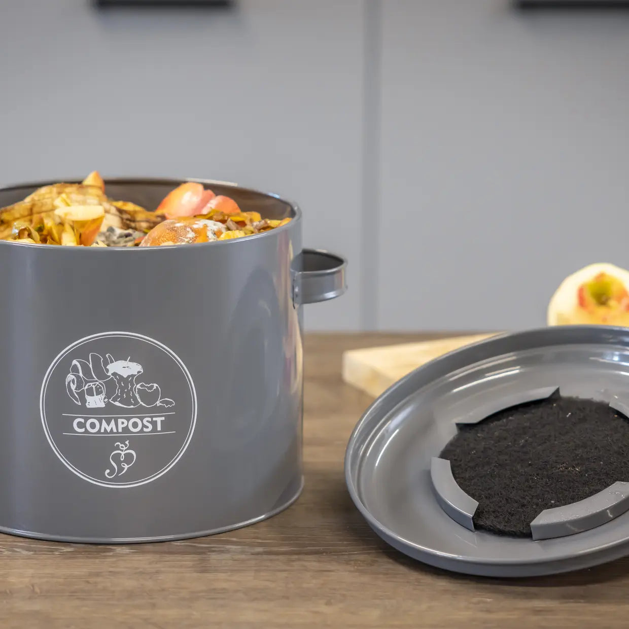Composter voor in de keuken antraciet - Esschert design