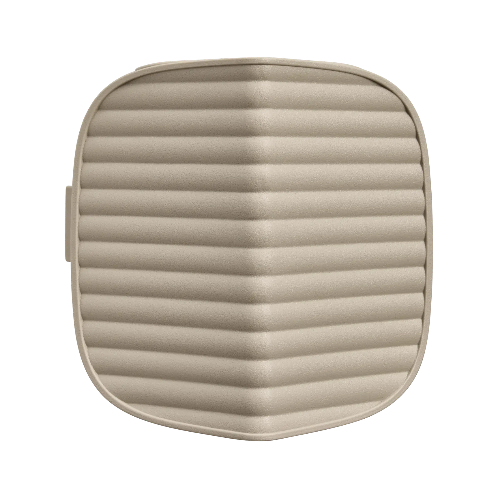 Elho insectenhotel, beige zijkant met ribbelstructuur en bevestigingsbeugel