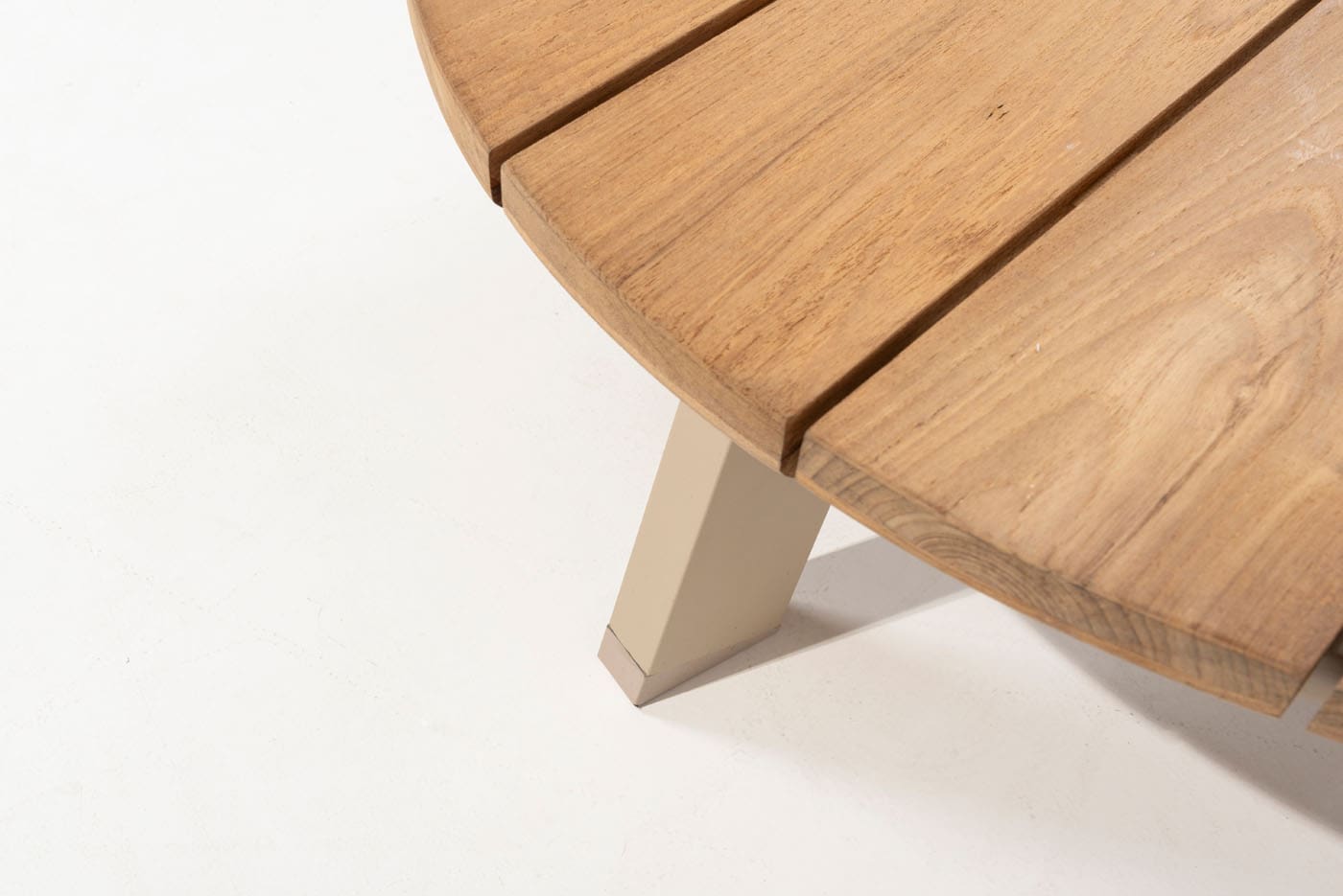 Taste 4SO - Emma set van 2 salontafels latte, 65 en 80 cm. Ø printed keramiek / teak top