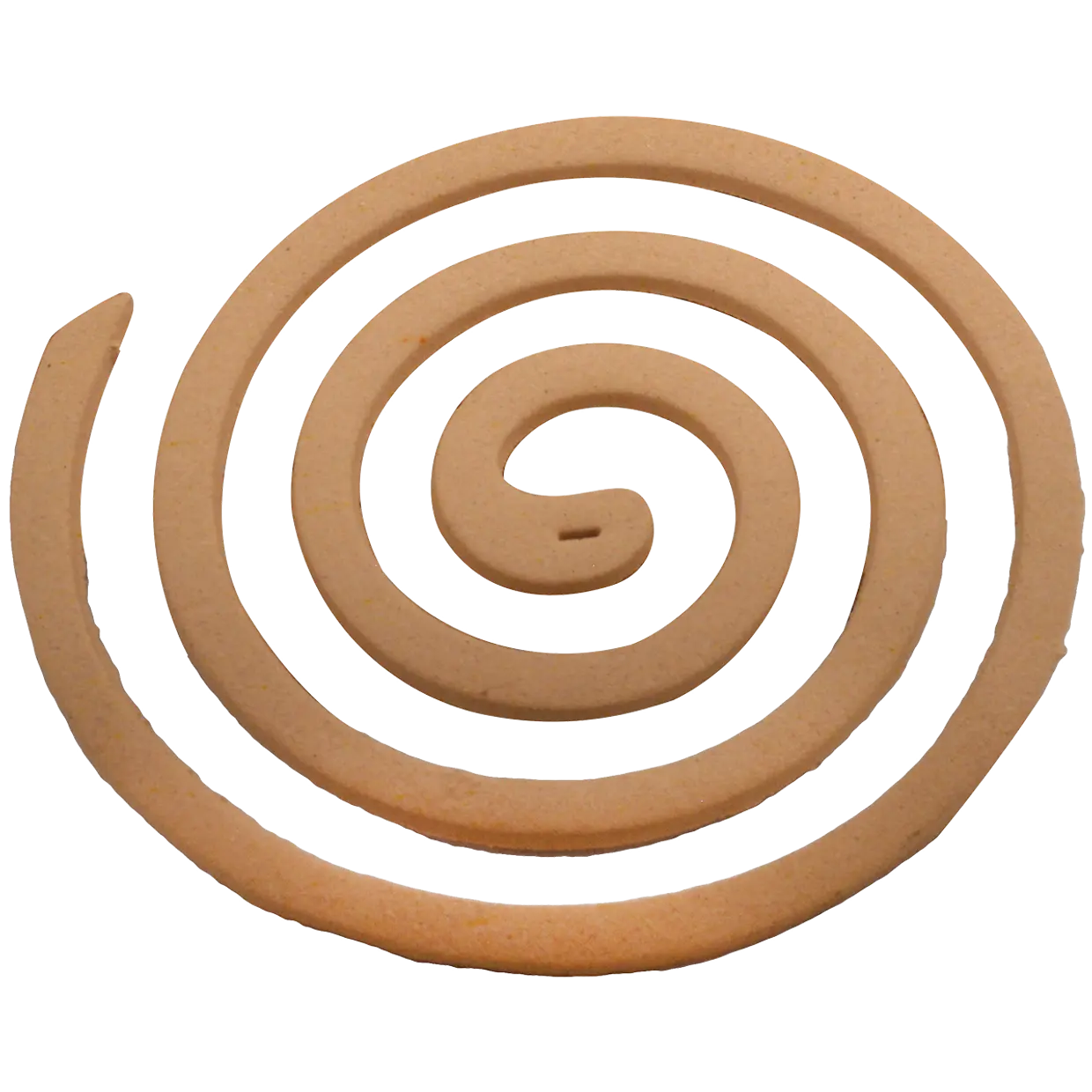 Citronella-spiraal in bruinbruine ring, uitgestald los product