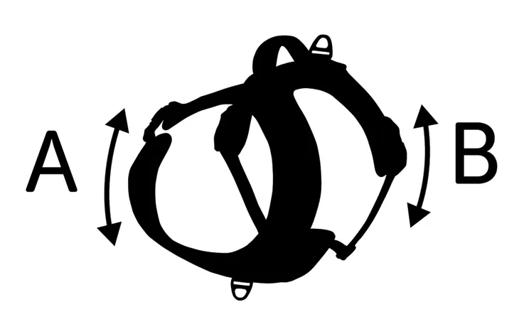 Flamingo - Harnas Toga Rood XL | A:61cm B:94-132cm