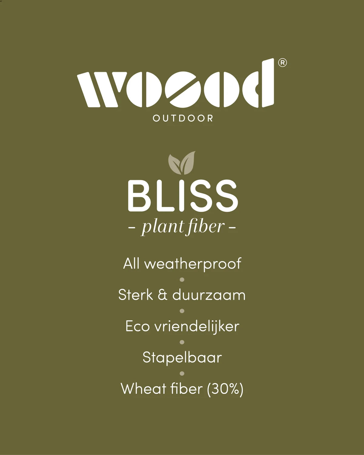 WOOOD - Bliss tuinstoel met spijlen off white