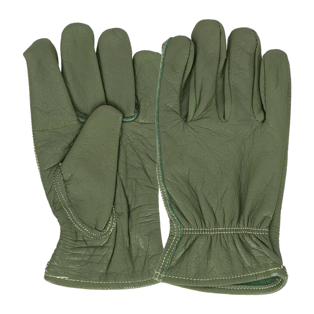 Esschert Design - Runderleren handschoenen groen maat M