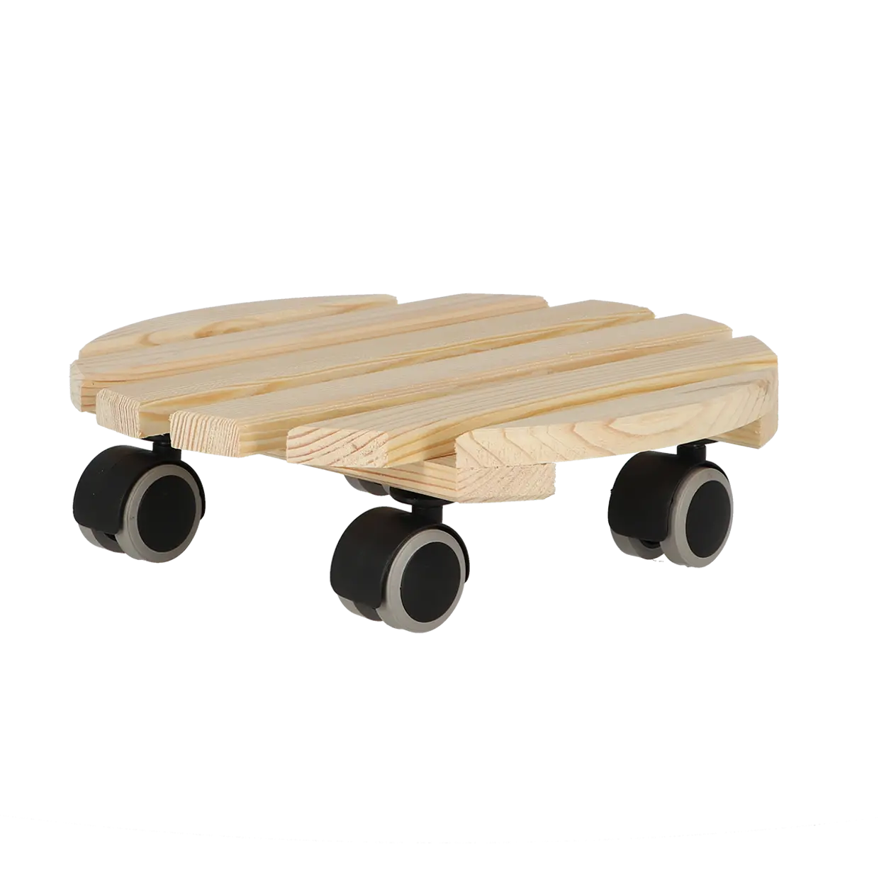 Plantentrolley naturel rond indoor L - Esschert Design