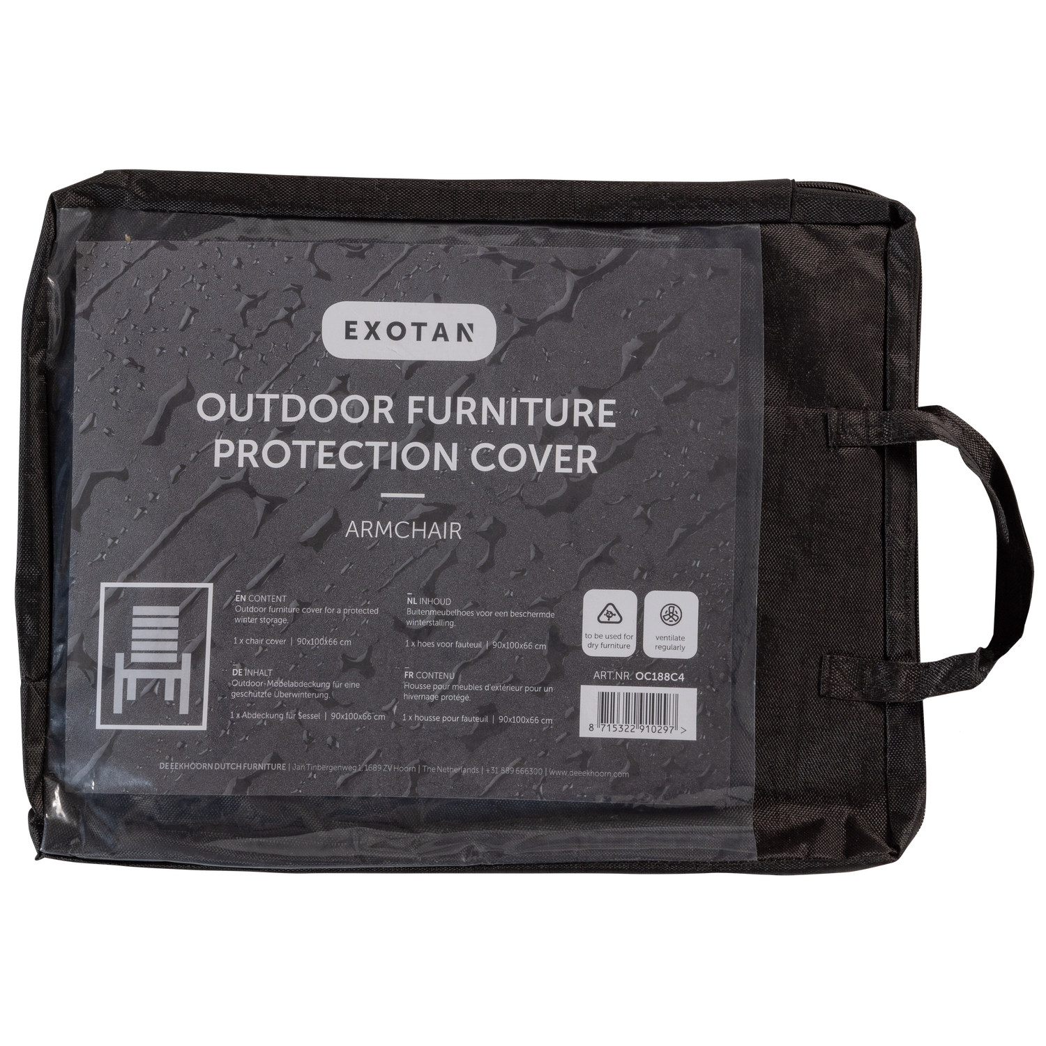 BESCHERMHOES TUIN FAUTEUIL 90x100x66 CM