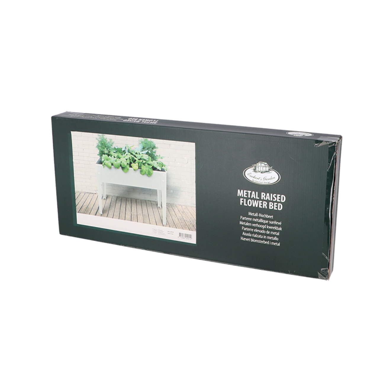 Esschert design - Verhoogde kweekbak metaal wit. S