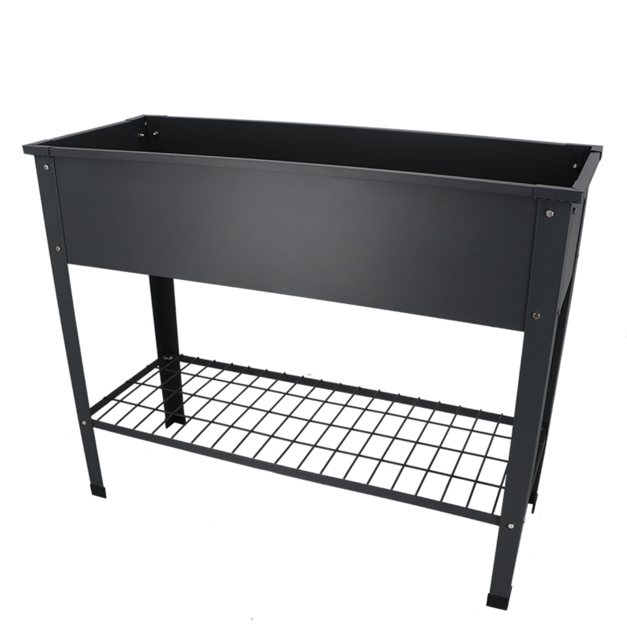 Esschert design - Verhoogde kweekbak metaal antrac. L