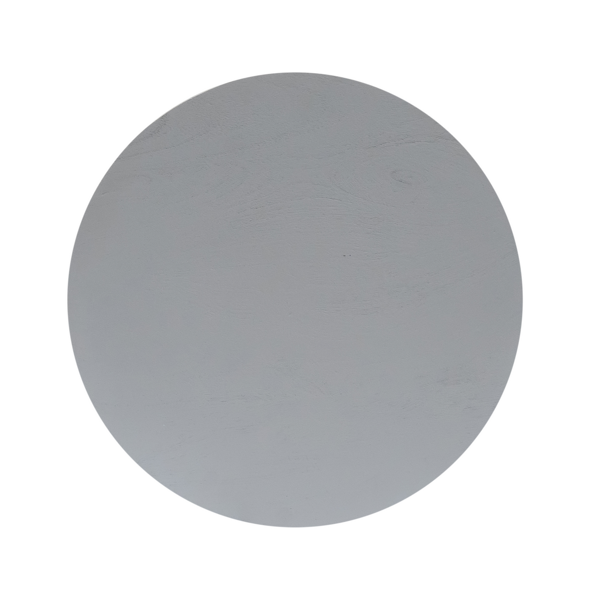 Rond taupe salontafelblad met glad oppervlak