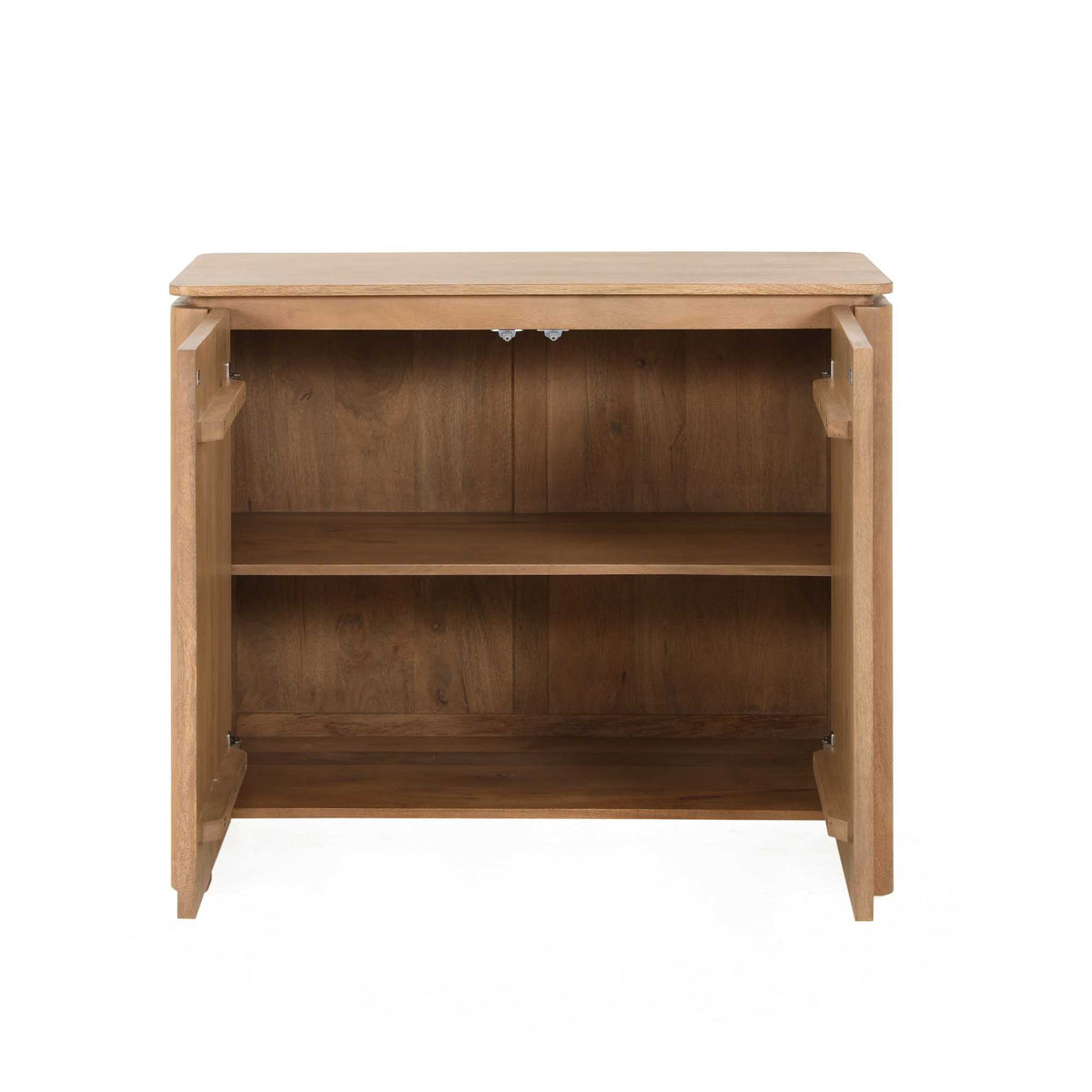 Dressoir met open vak binnenin, mangohout naturel, met legplank