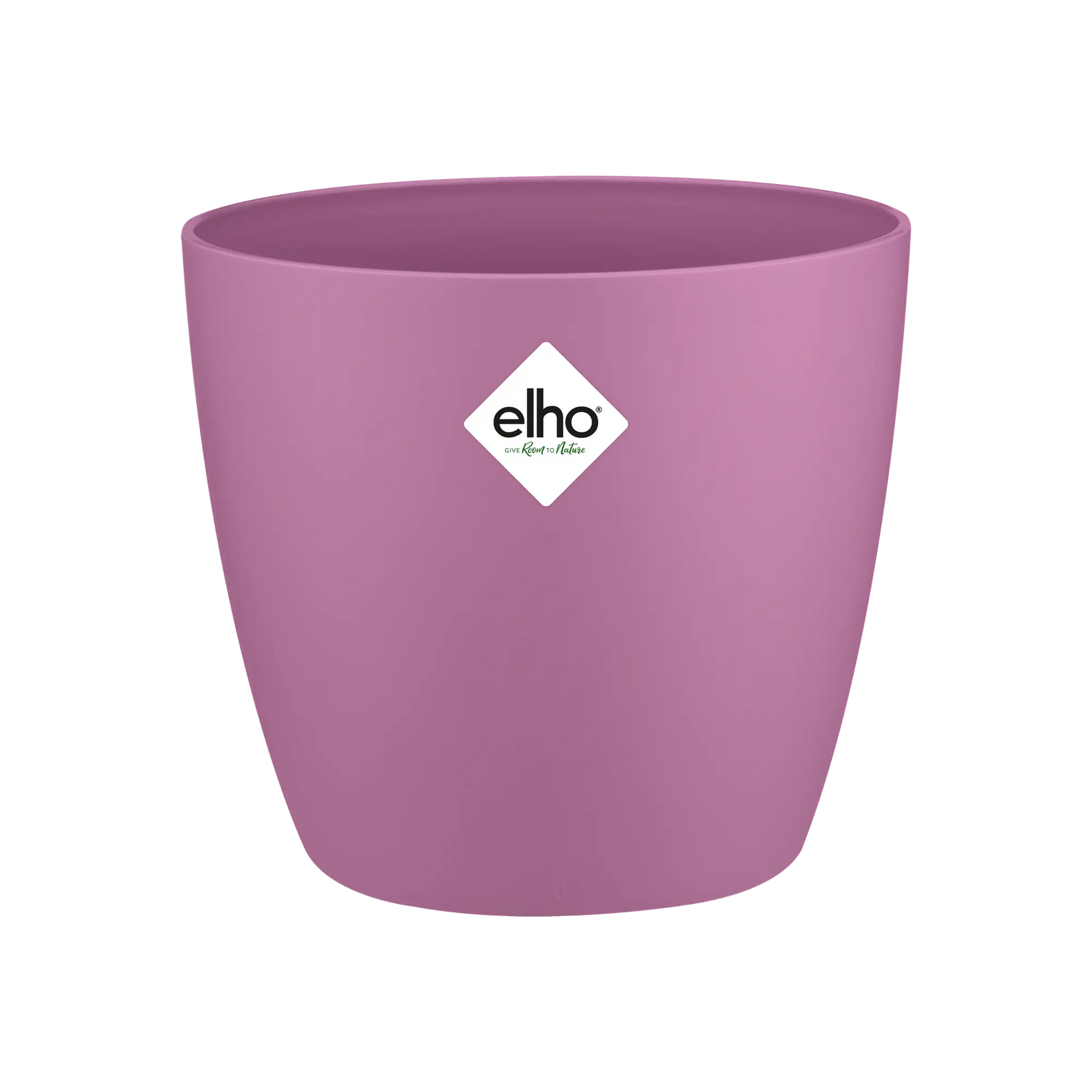 Ronde elho plantenpot mini vivid violet met elho-logo op de voorkant