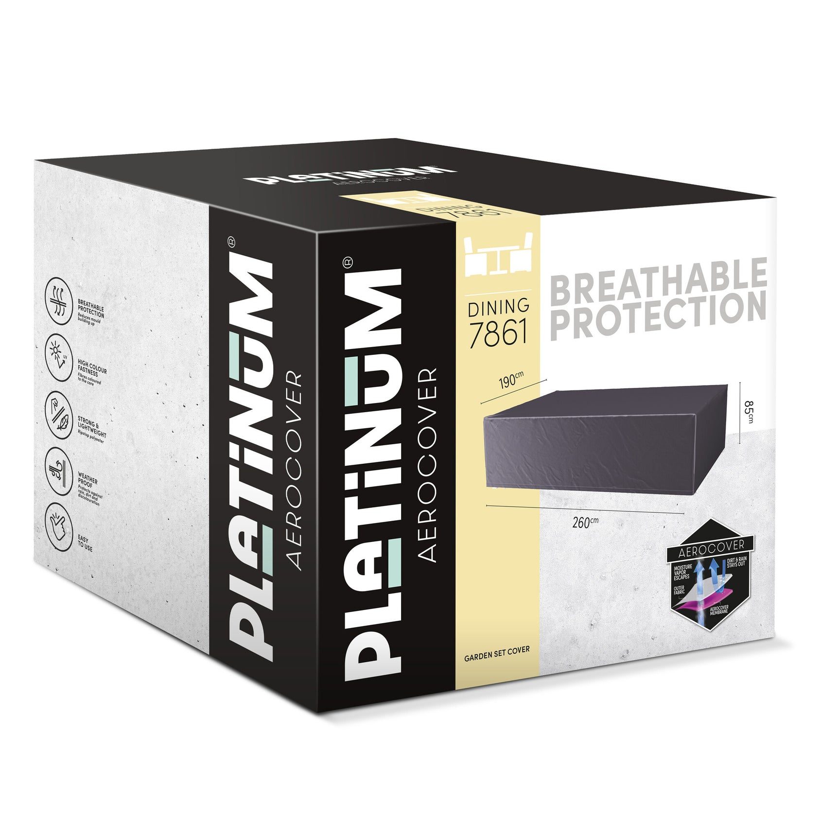Platinum Aerocover - Tuinsethoes 260x190xH85