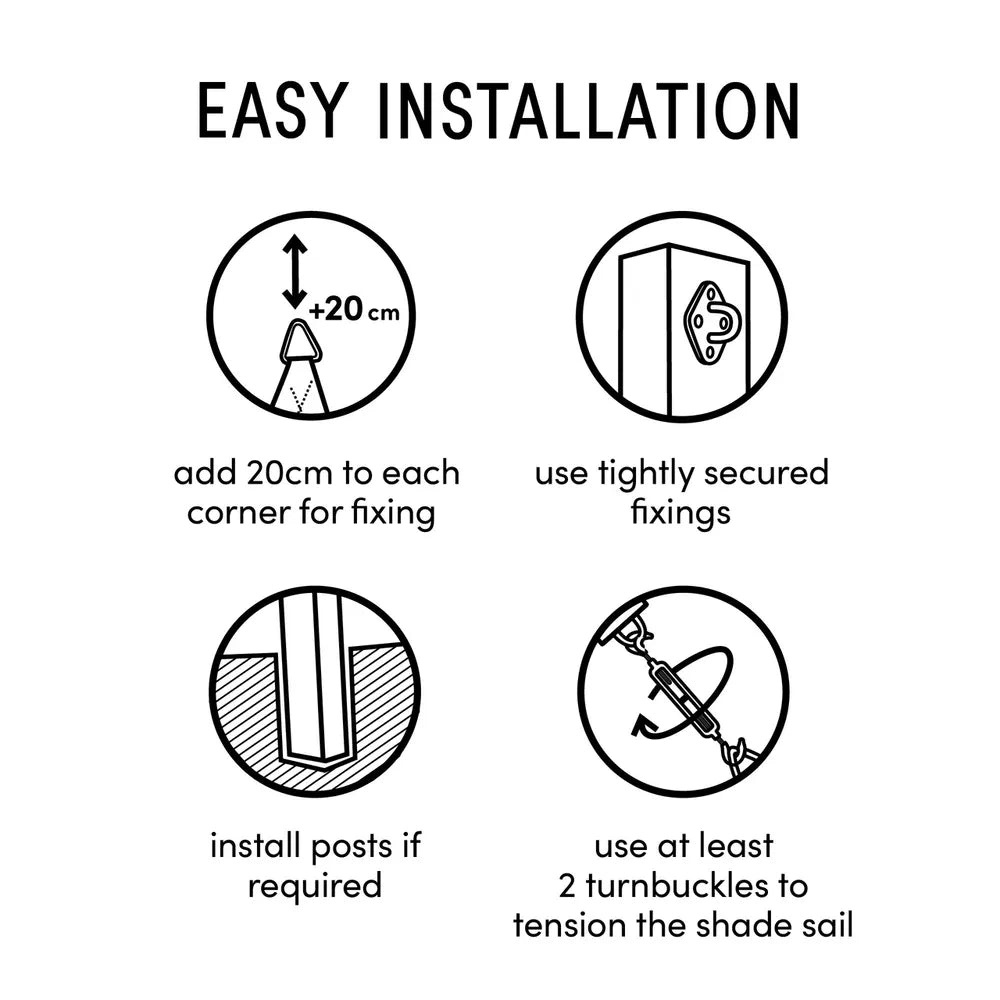 Platinum - Extension set shade sail