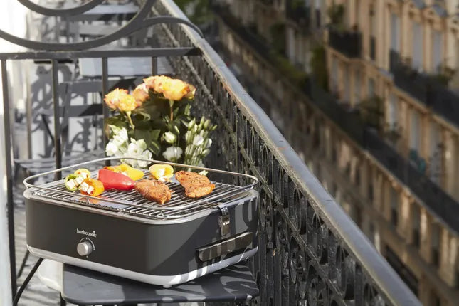 Barbecook - E-Carlo elektrische tafelgrill Midnight Grey 42,5x33x16,5cm