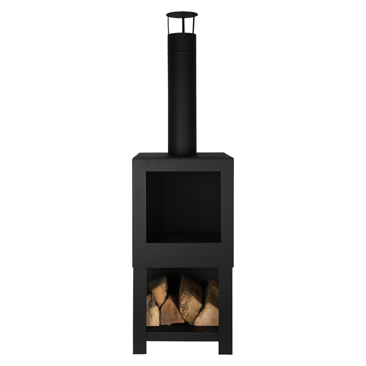 Terraskachel Esschert design met houtopslag