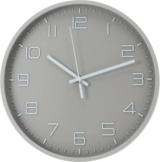 Wandklok PP - 30cm assortiment (prijs per stuk)