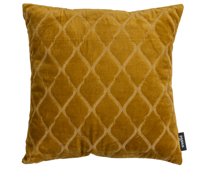 Woood - Nella kussen warm geel 45x45cm