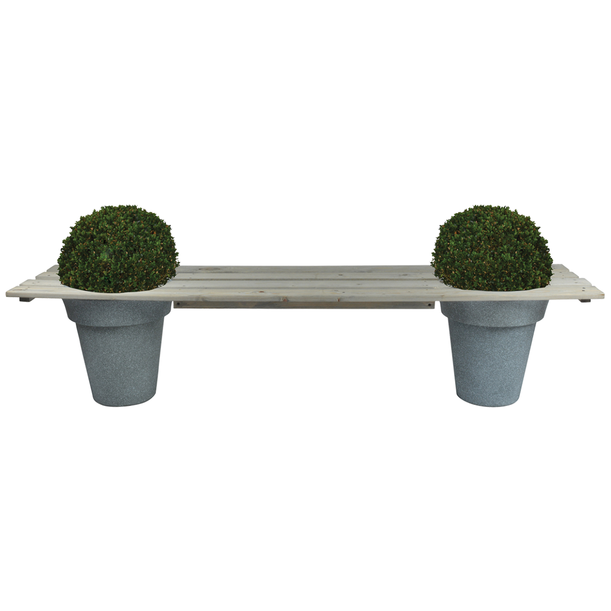 Houten Bank voor 2 potten