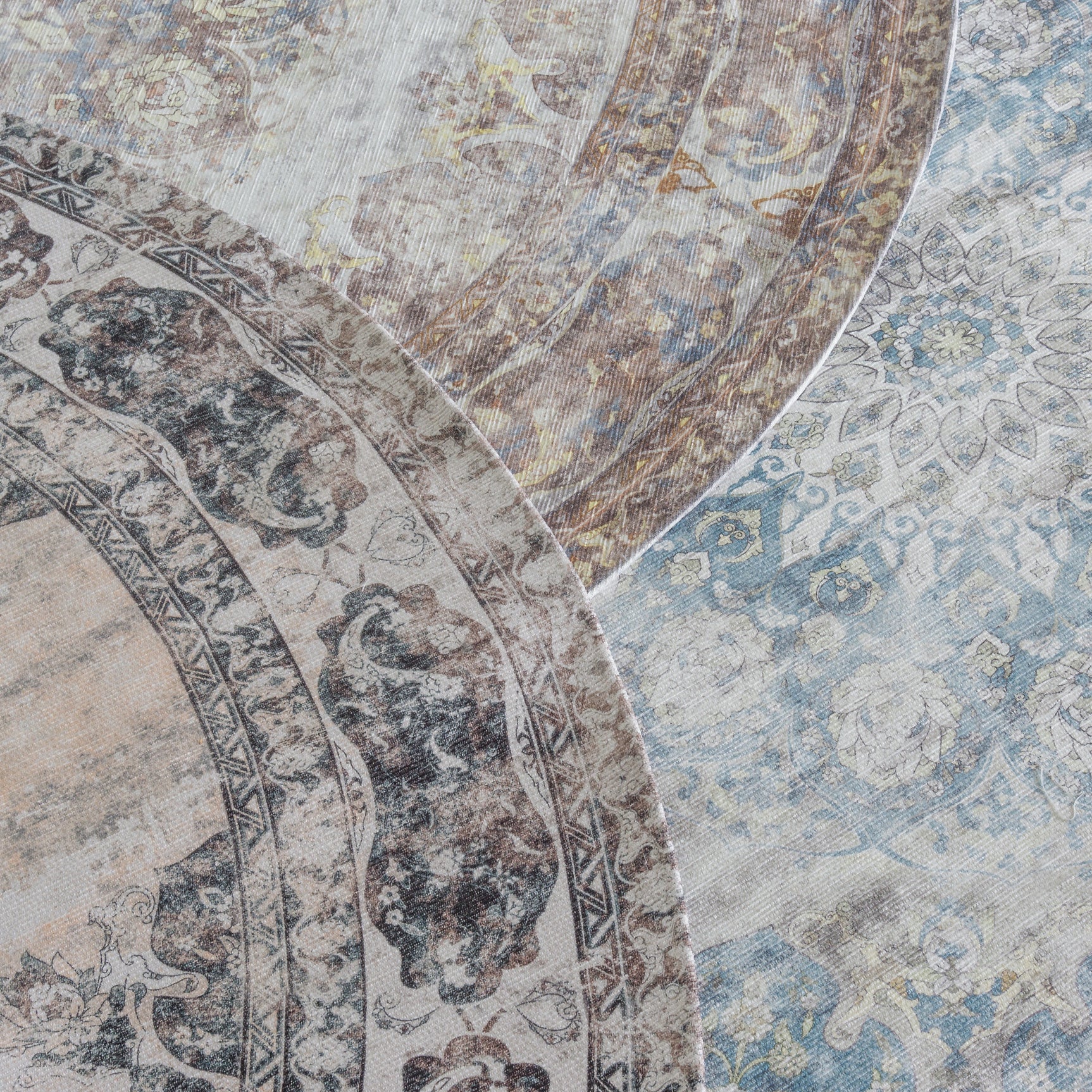 Vloerkleed Viola Antraciet - Rond ø120 cm