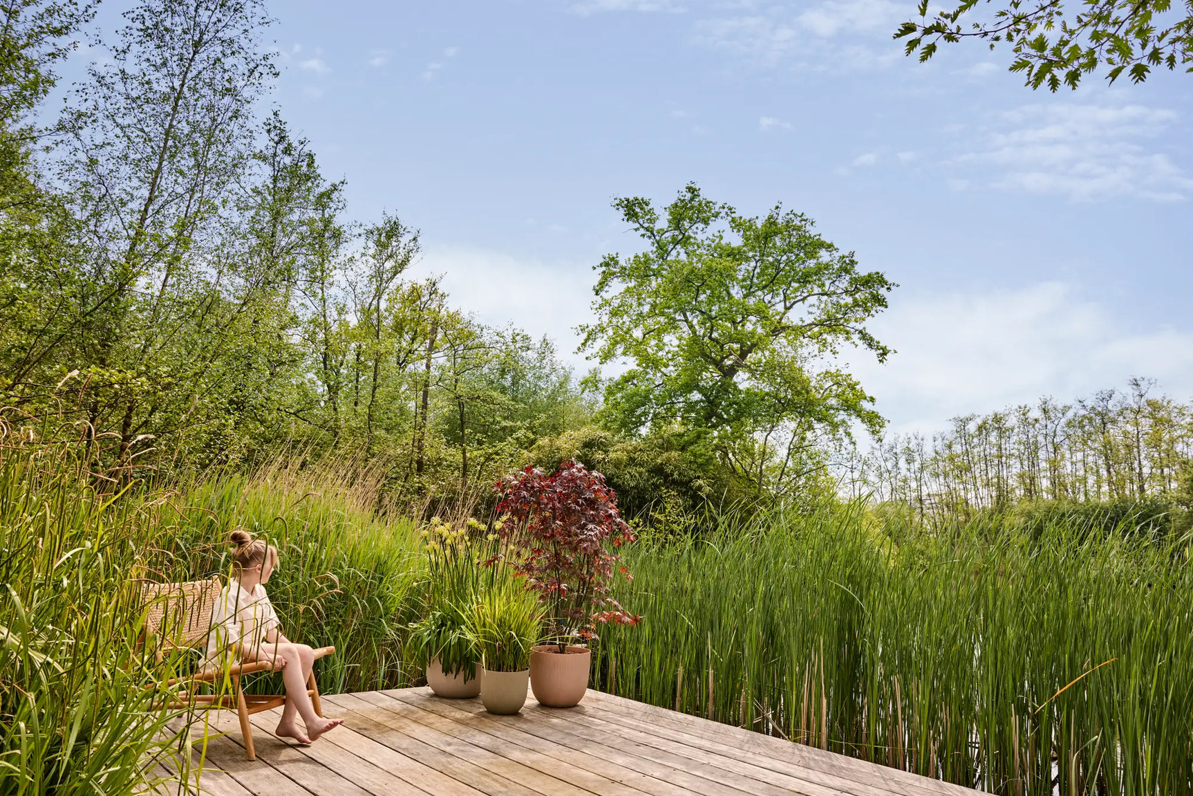 Elho - sereh rond 30cm scandinavisch groen