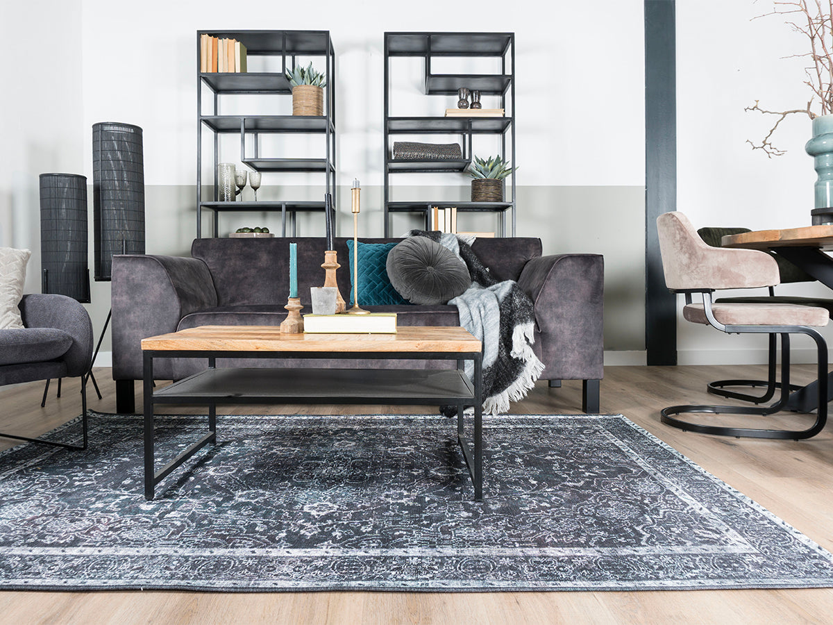 Vloerkleed Mila Antraciet 200 x 290 cm