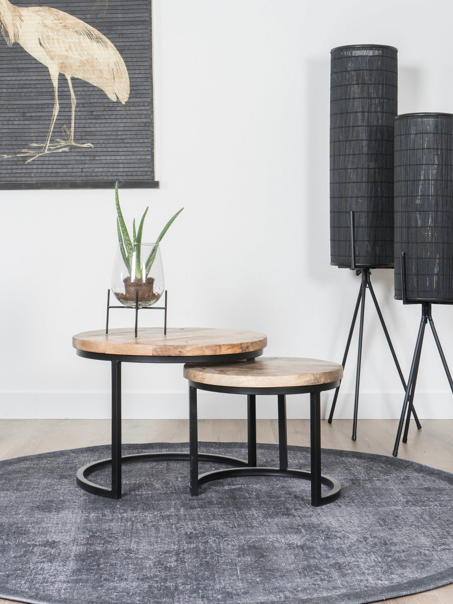 Vloerkleed Madel Rond Grijs ø160 cm