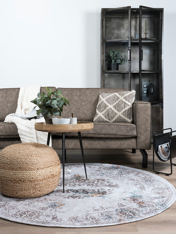 Vloerkleed Juud Rond Grijs ø120 cm