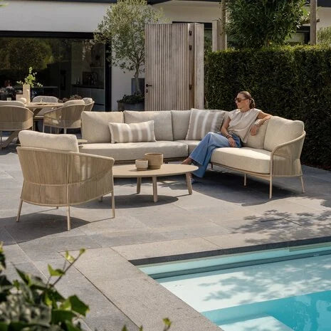 Taste 4SO - Florence hoek loungeset 3 delig latte rope