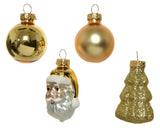 Kerstballen- en figuren set goud