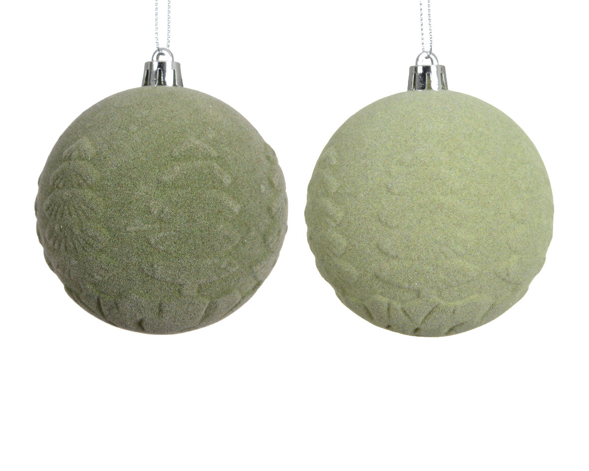 Kerstbal polystyreen 2col assorti