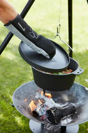 Barbecook - paar lange handschoenen uit katoen en aluminiumisolatie zwart 40cm