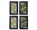 Kerstballen glas 4ass