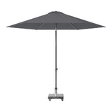Antraciet parasol Ø300 met rond doek en centrale mast