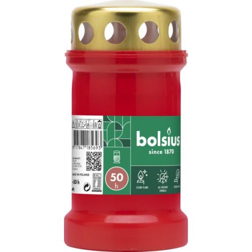 Graflicht rood 50 branduren - Bolsius