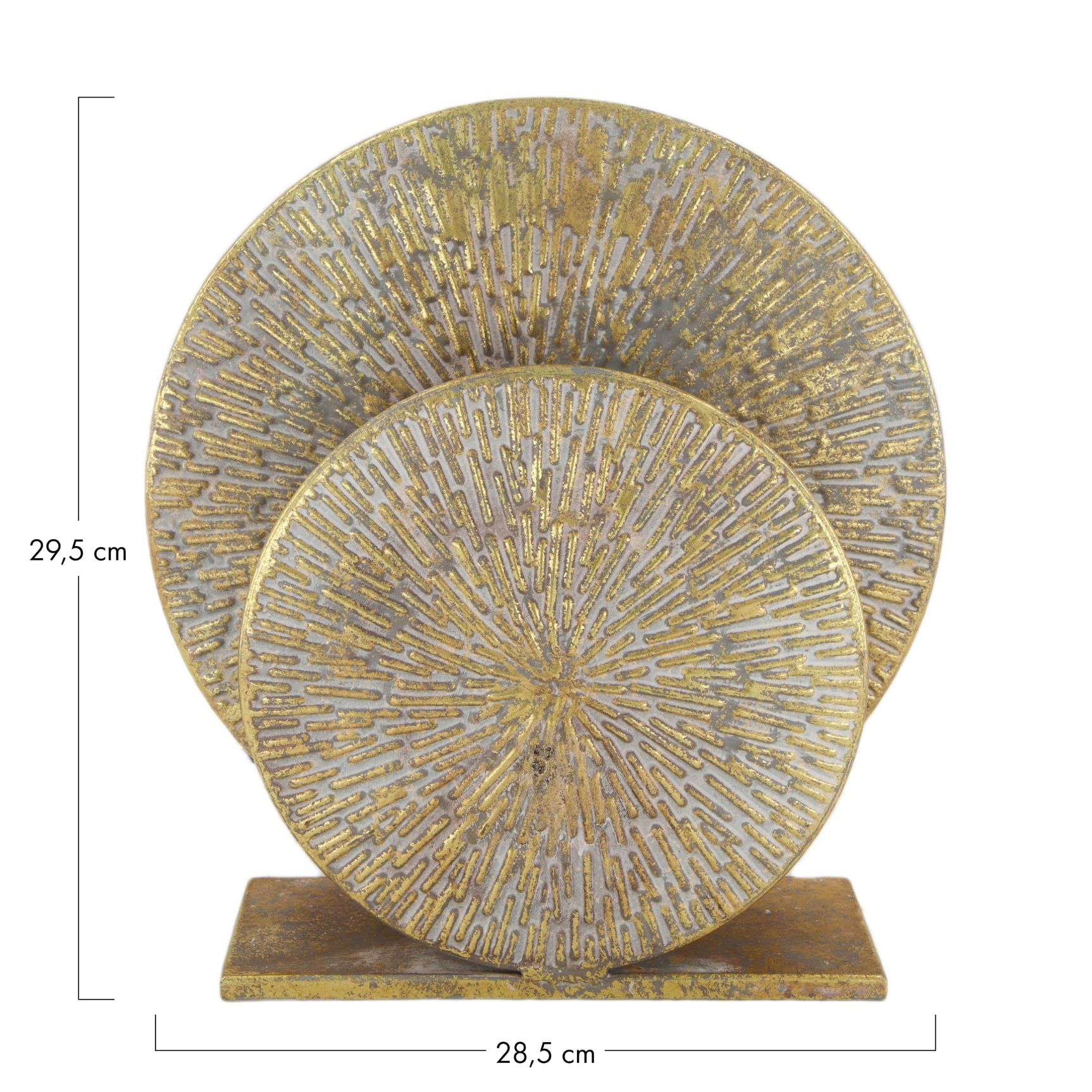 Tafel lamp metaal 28.5x8.5x29.5cm