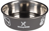 Flamingo - Eet- en drinkpot Lena Rond Antraciet & Zilver 450ml