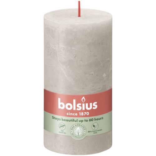 Stompkaars 130/68 Rustiek Sandy Grey - Bolsius