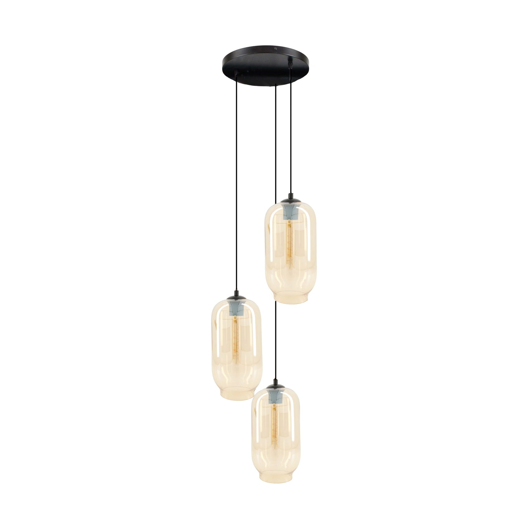 Hang lamp glas 39x36x135cm