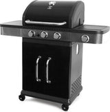 Garden Grill - PRESTIGE 3 + 1 Gasbarbecue zwart/RVS met zijbrander