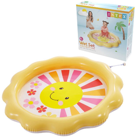 Intex - Kinderzwembad zonnestralen met sproeier 104x13cm