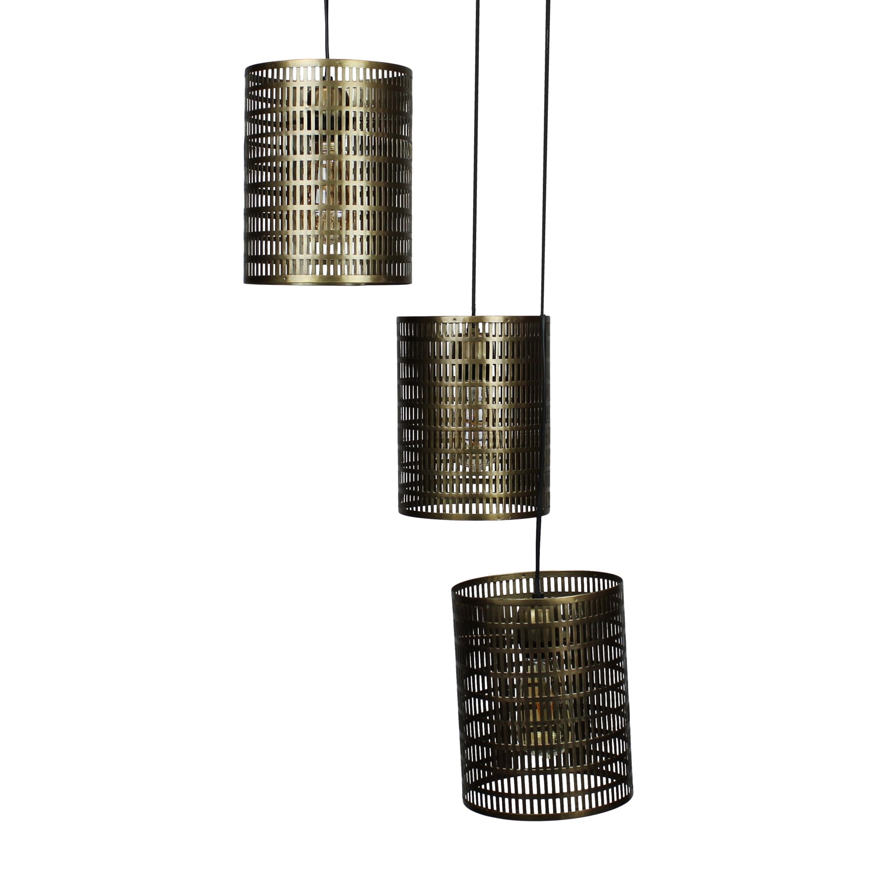 Hang lamp rond metaal 40x40x130cm