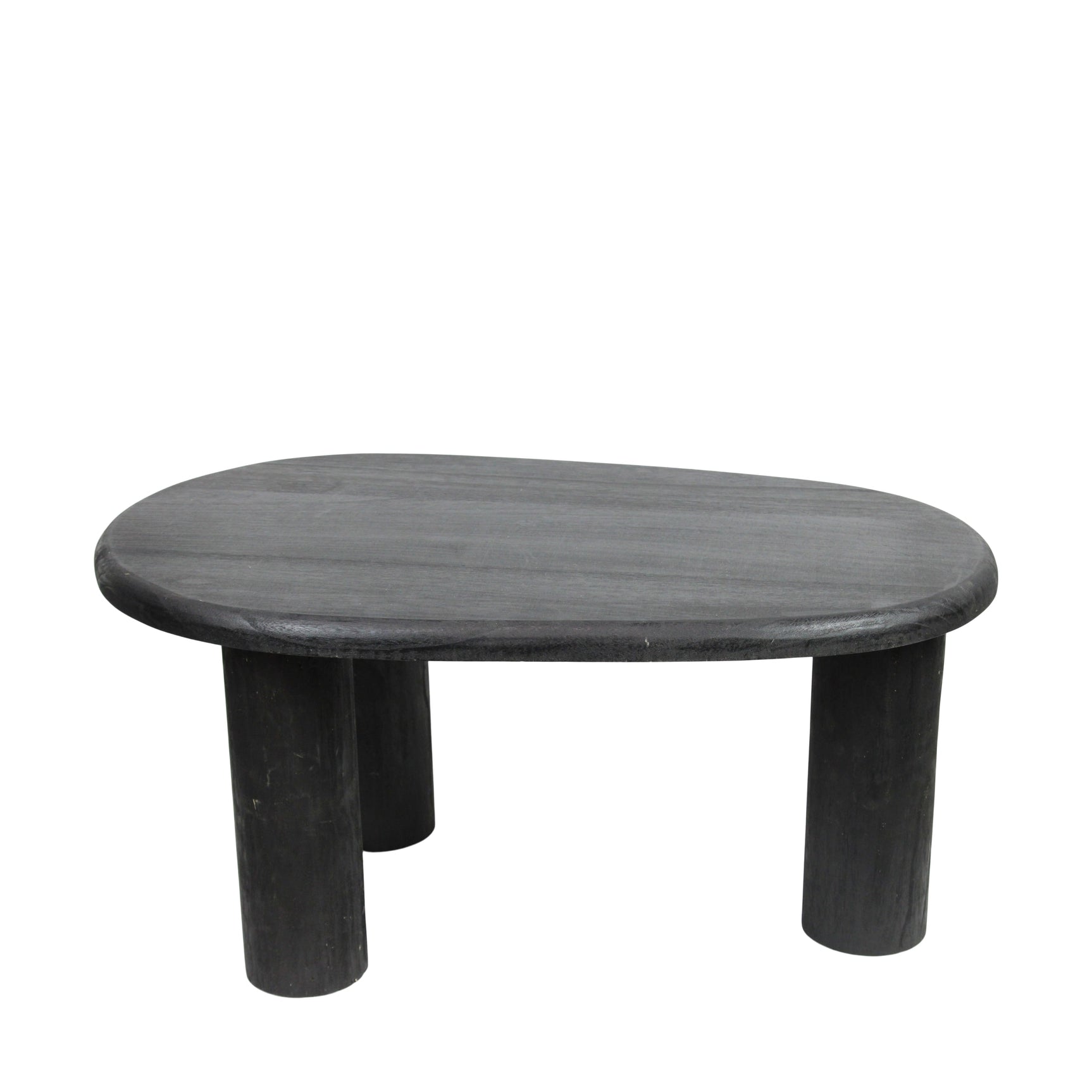 bijzettafel rond paulownia hout 78x49x37cm