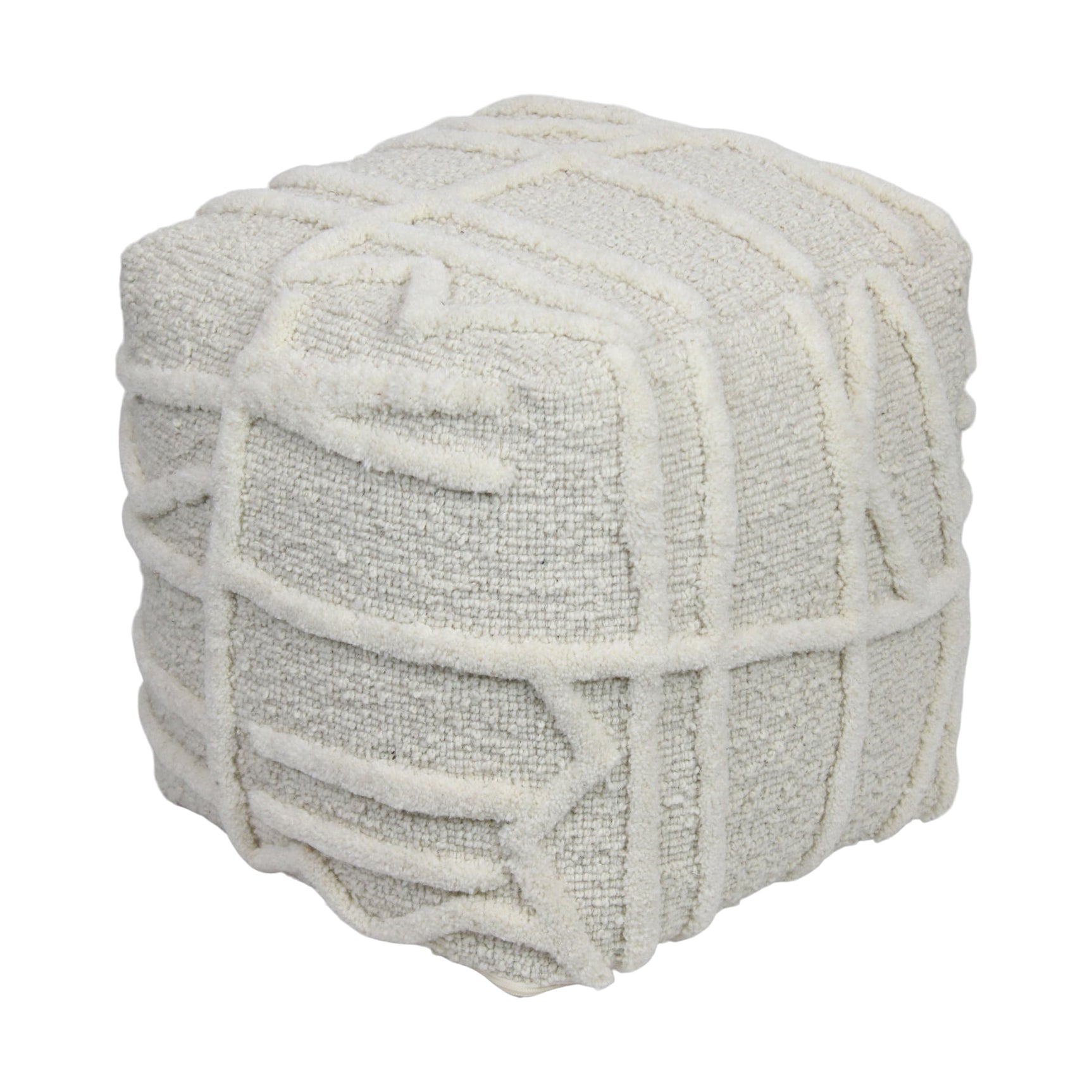 Poef vierkant wool 40x40x40cm