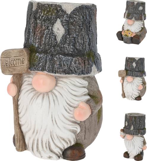 Bloempot gnome, 3 assorti