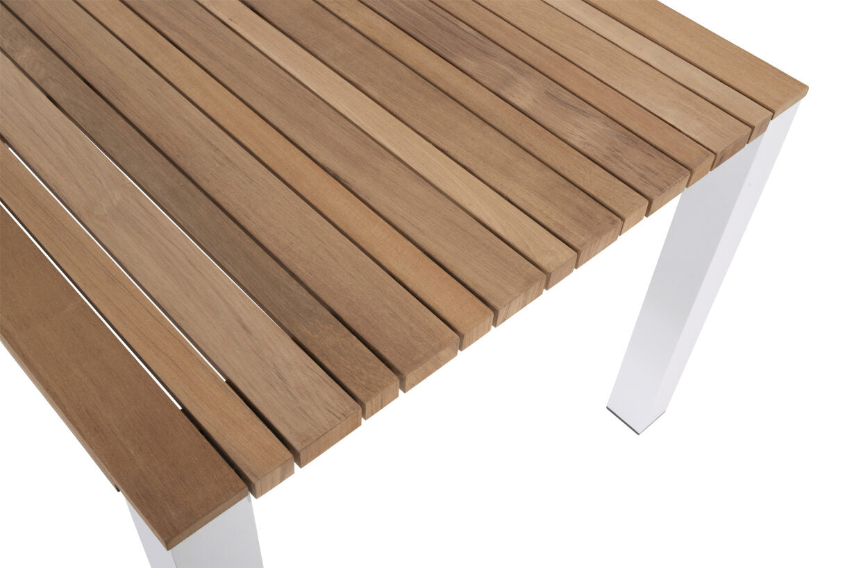 Taste 4SO - Ridge eettafel wit 220x95 teak